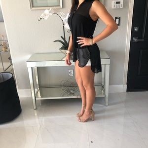 Black sheer top